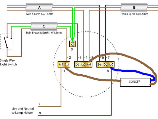 Disco3 Co Uk View Topic Wiring A Sonoff To Ceiling Rose